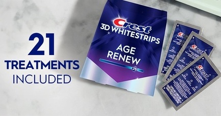 Відбілювальні смужки для зубів Crest 3D Whitestrips Age Renew