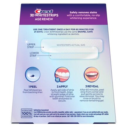 Відбілювальні смужки для зубів Crest 3D Whitestrips Age Renew