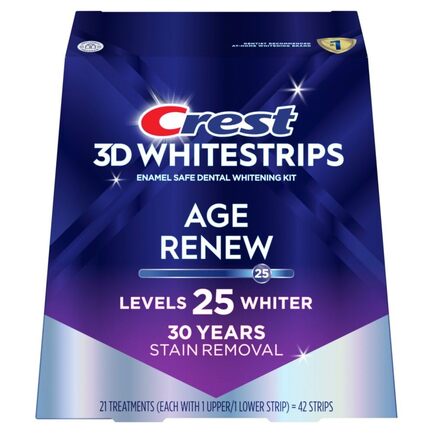 Відбілювальні смужки для зубів Crest 3D Whitestrips Age Renew