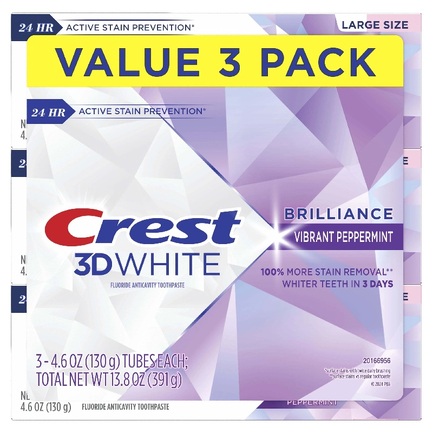 Відбілювальна зубна паста Crest 3D White Brilliance Vibrant Peppermint
