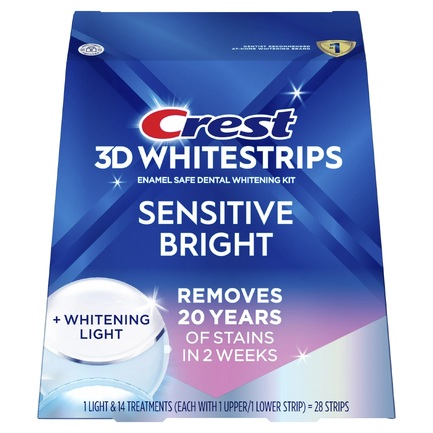 Відбілювальні смужки Crest 3D Whitestrips Sensitive & Gentle + LED Light